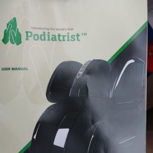 Podiatrist and foot massager
